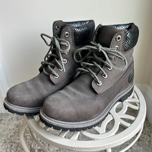 COPY - Women's Timberland 6 inch Medium Grey Nubuck Waterproof Boots